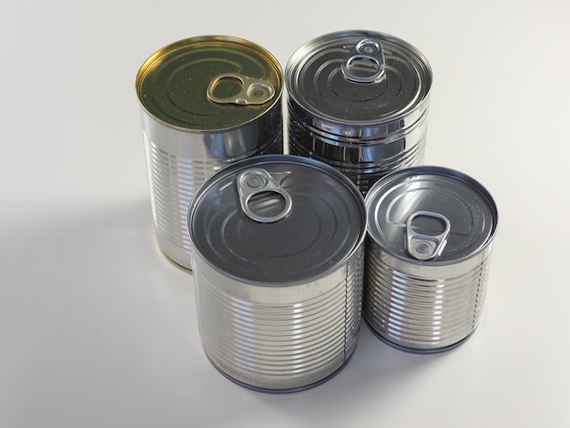 Tin can canned food