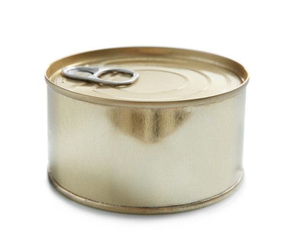 Tin can isolated