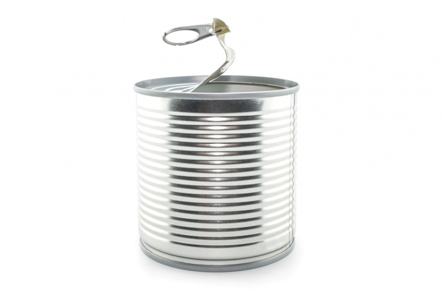 Tin can isolated