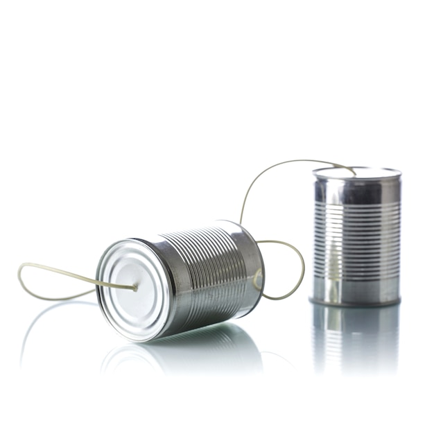 Tin cans telephone