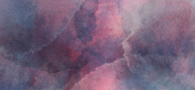 Tinten van donkerblauw roze waterkleuren blobs achtergrond