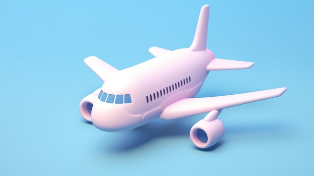 a tiny and adorable 3D plane model that captures the essence of aviation in miniature form This intricately designed and expertly crafted model showcases the marvel of engineering and creativity