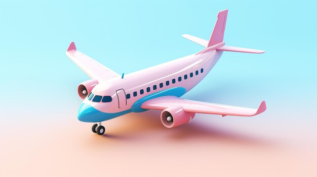 a tiny and adorable 3D plane model that captures the essence of aviation in miniature form This intricately designed and expertly crafted model showcases the marvel of engineering and creativity