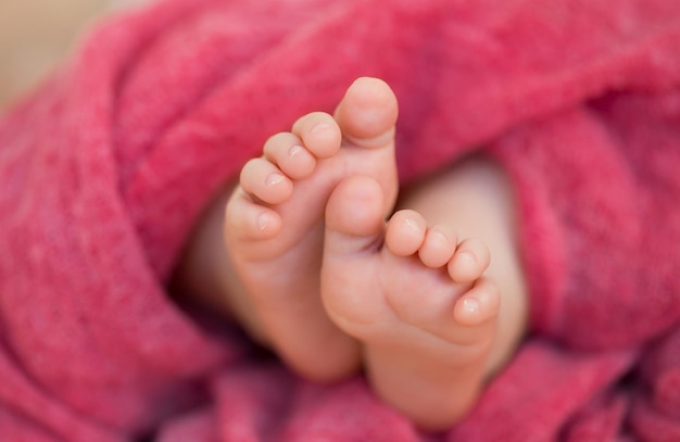 Tiny babies feet