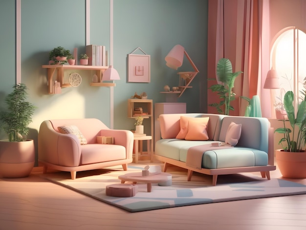 Tiny cute isometric soft smooth lighting Home Furniture