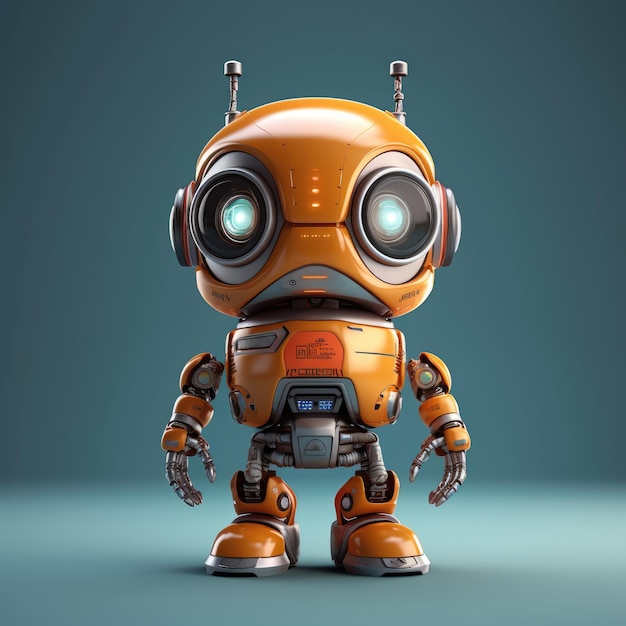 A tiny futuristic Robot