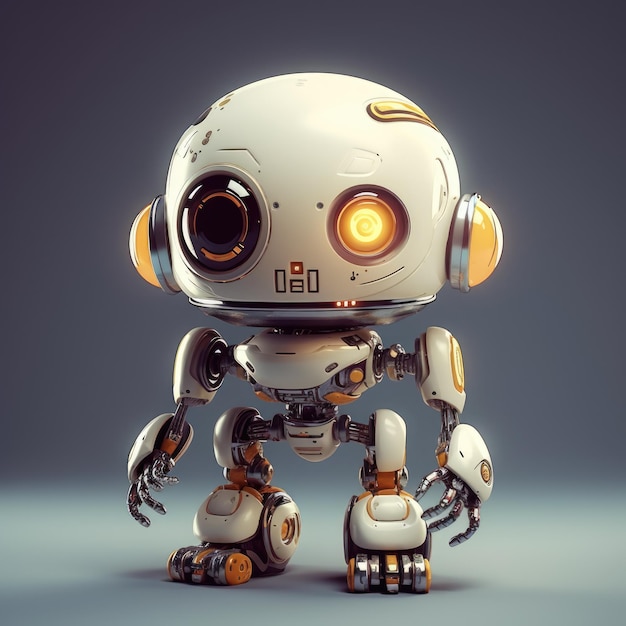 A tiny futuristic Robot