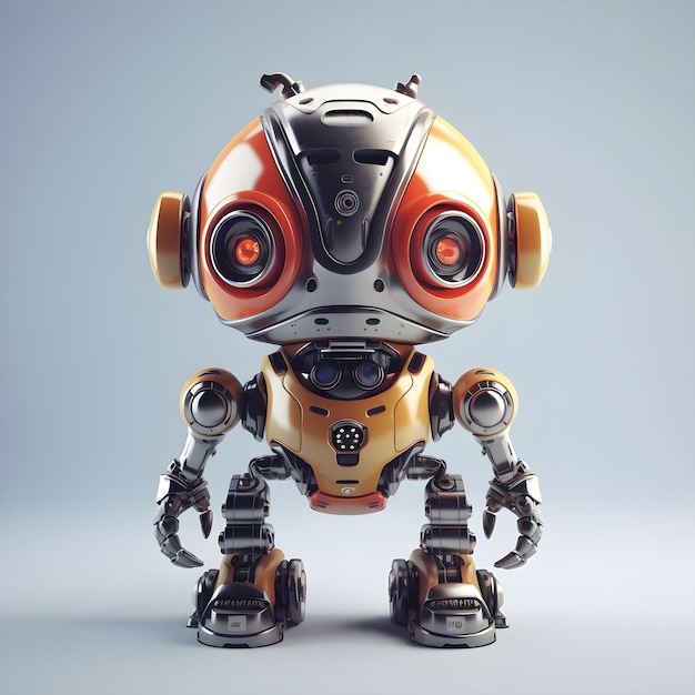 A tiny futuristic Robot