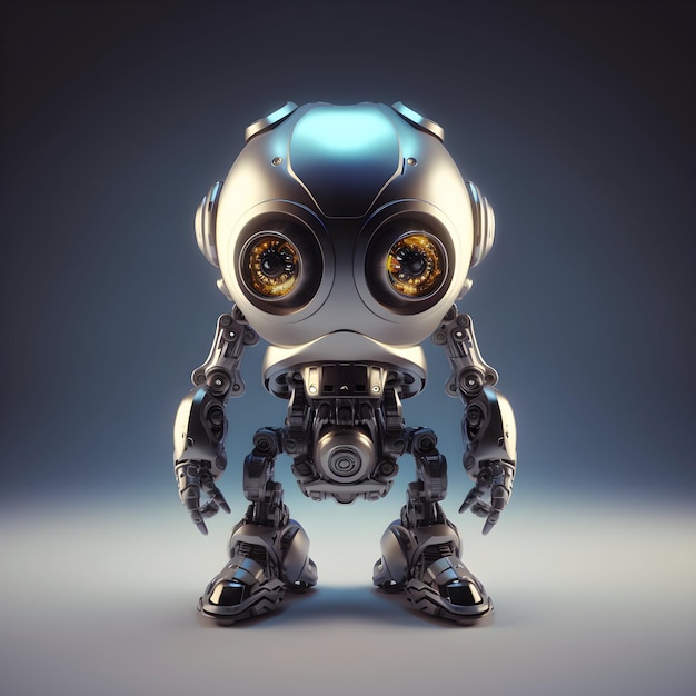 A tiny futuristic Robot