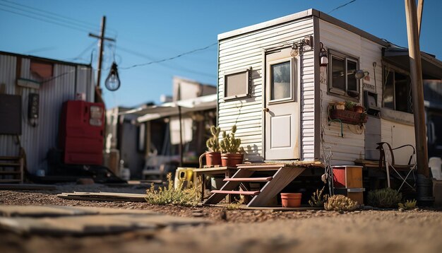 Photo tiny house on the back of an el camino photoshoot