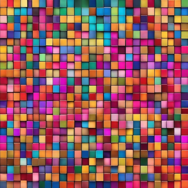 Tiny squares different color pattern background colorful hd wallpaper