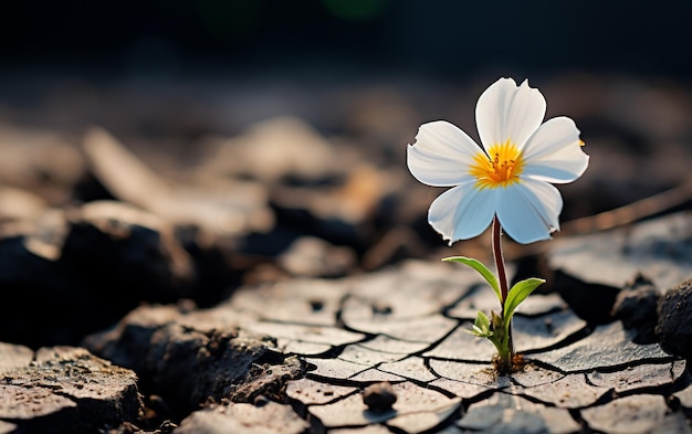 A Tiny White Flower