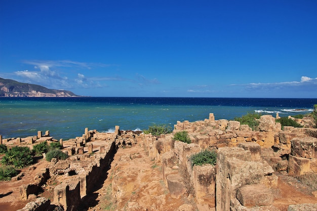 Tipaza Roman-ruïnes van steen en zand in Algerije, Afrika