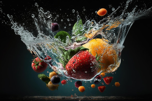 Tips voor gezond eten Voedingsbalans met de juiste voedingsverhoudingen Plan uw maaltijd Gezond uitgebalanceerd voedings- en dieetconcept Fitness en sport Eet voeding Fruit Groenten Water