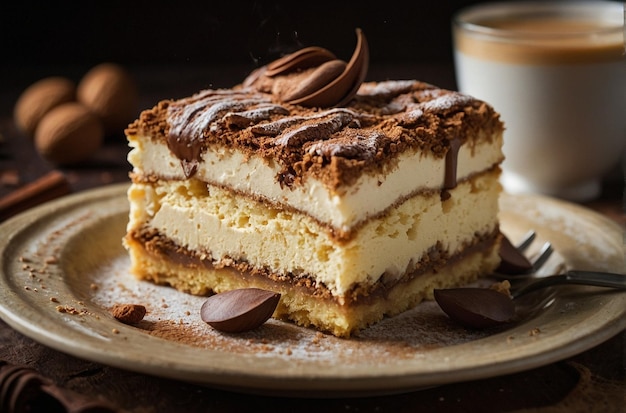 Photo tiramisu blondie square