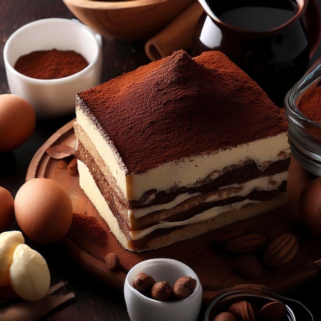 Tiramisu cake ingredients