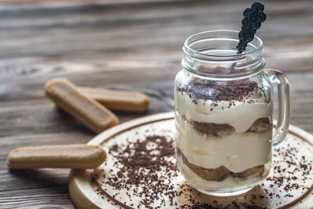 Tiramisu in de glazen pot