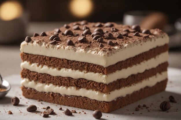 Tiramisu with Cocoa Powder Topping