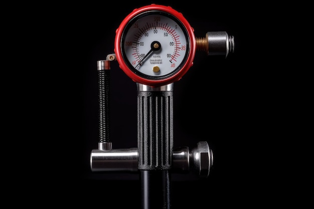 Photo tire air pressure gauge generative ai