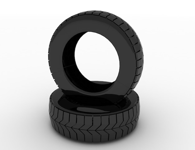 Tire concept. 3d rendered illustration