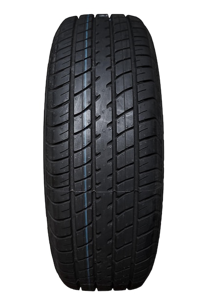 Tire on white background