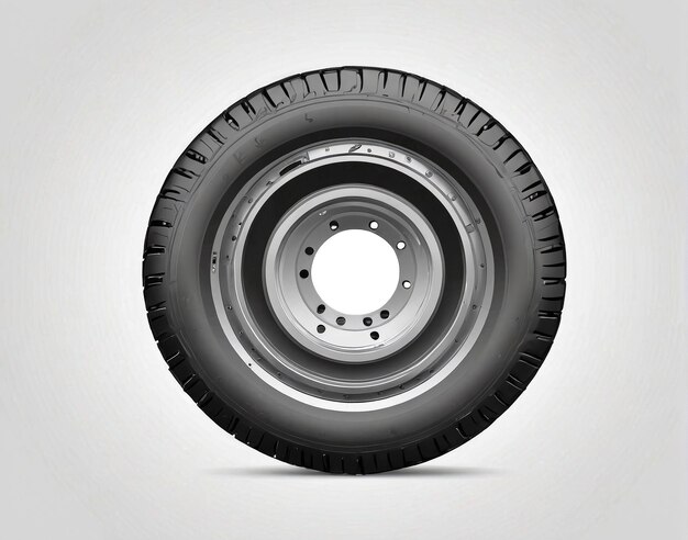 a tire on a white background