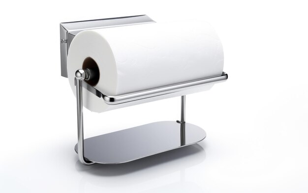 Photo tissue holder on white background