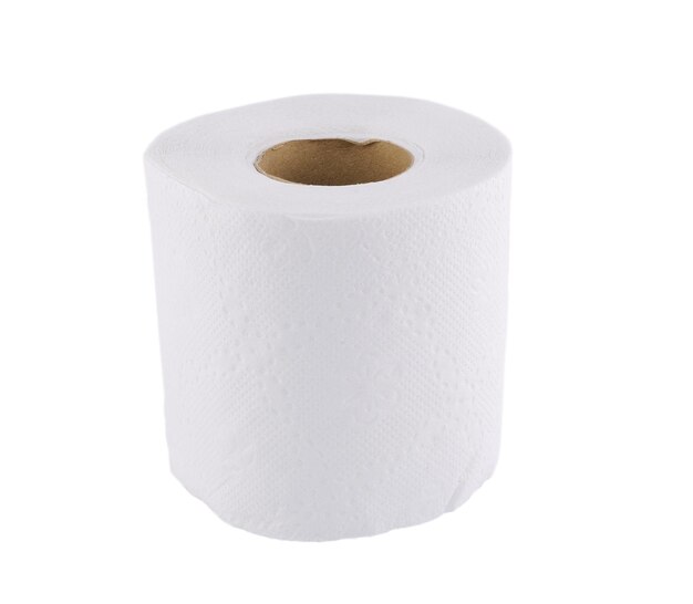 Tissue on white background