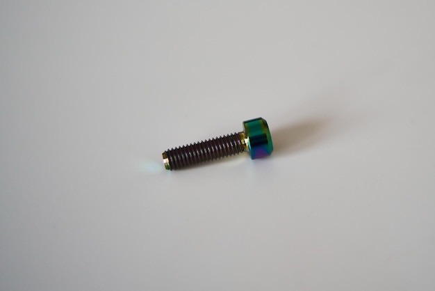 Titanium m5 screw with a rainbow finish Bolts for bicycles Cycling accessories