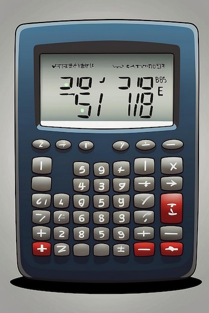 Foto titel angry calculator cartoon illustratie