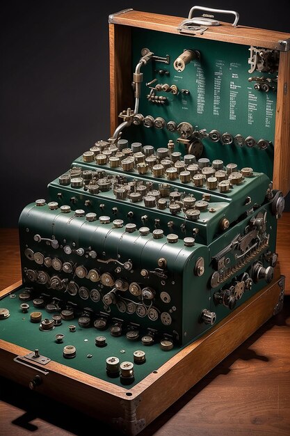 Photo title enigma machine cryptographic military tool