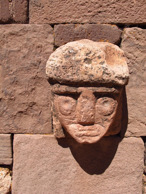 Tiwanaku-ruïnes in Bolivië Zuid-Amerika