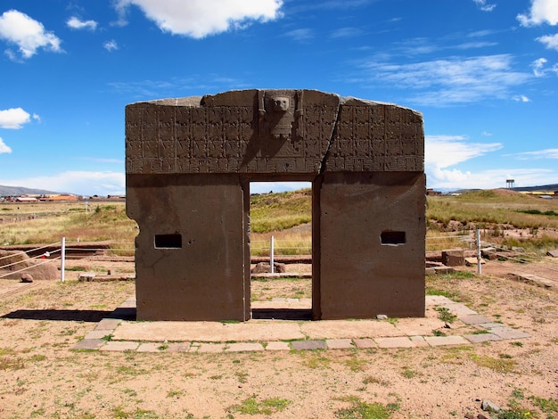 Tiwanaku ruins in Bolivia South America