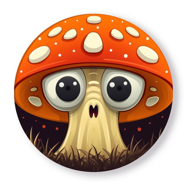 Photo toadstool icon for the halloween