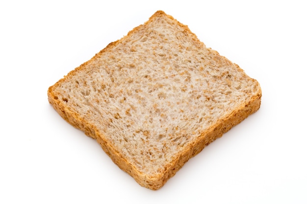 Toast bread isolated on white.