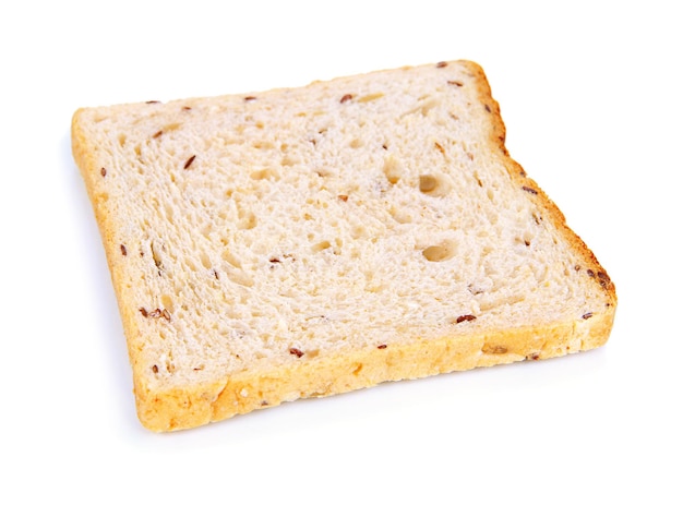 Toast bread isolated on white