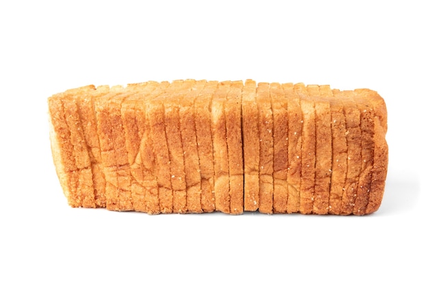 Photo toast bread isolated.