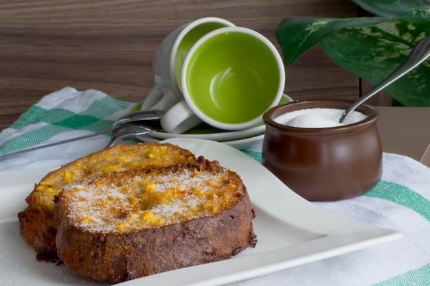 Toast. Typical Easter dessert in Spain