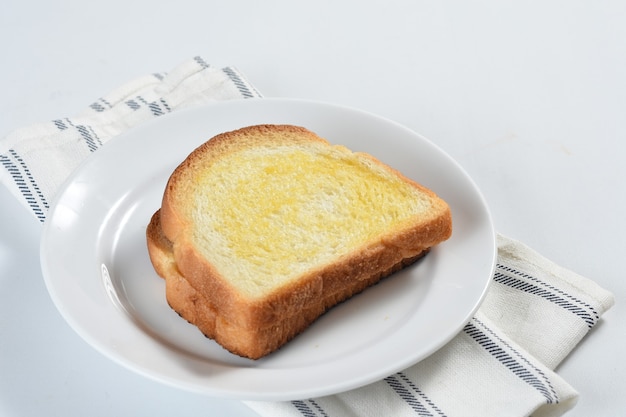 toast wit brood ontbijt concept