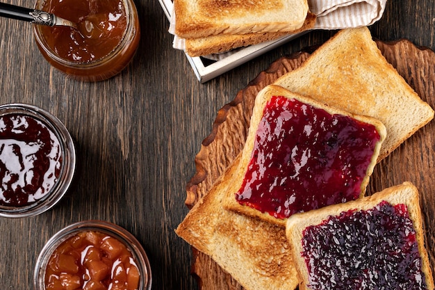 Toast with jam