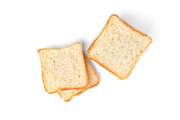 Toastbrood geïsoleerd.