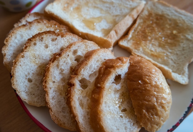 Toasted bread honey 