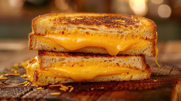 Photo toasted cheddar cheese sandwich turkish toast