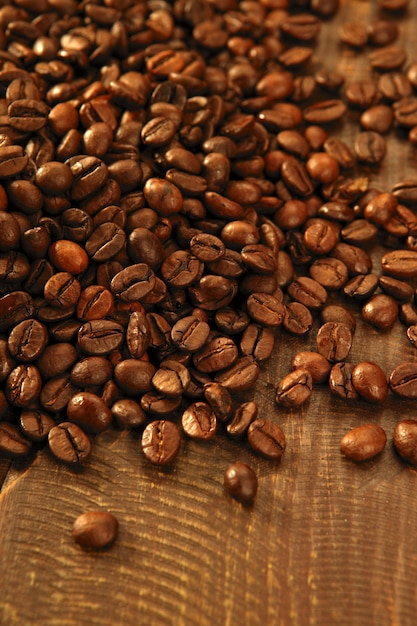 Toasted coffe beans texture