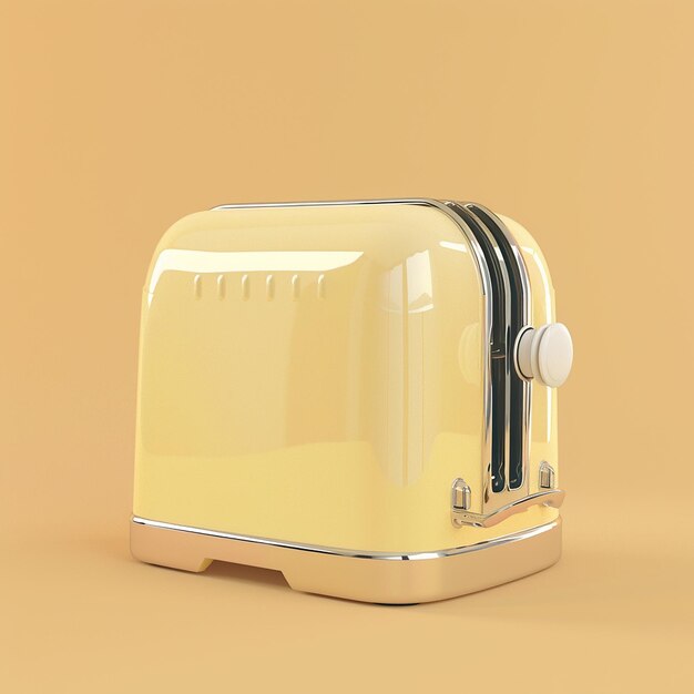 a toaster that has a white handle on it