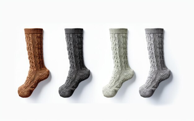 Toasty Toes Knee High Cable Socks op witte of PNG doorzichtige achtergrond