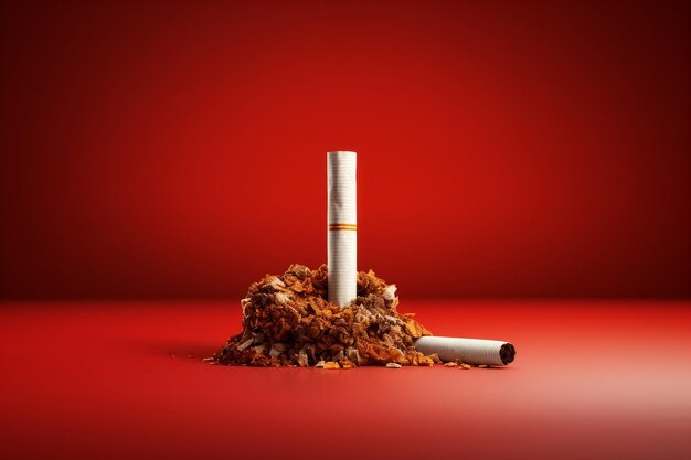 TobaccoFree Vision World No Tobacco Day gemarkeerd op de achtergrond Generatieve AI