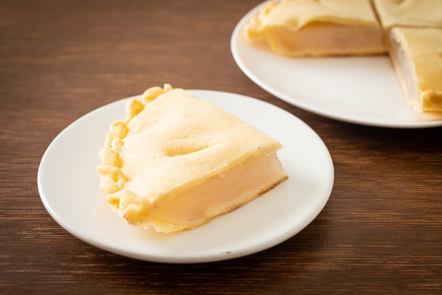 Toddy palm pies on plate