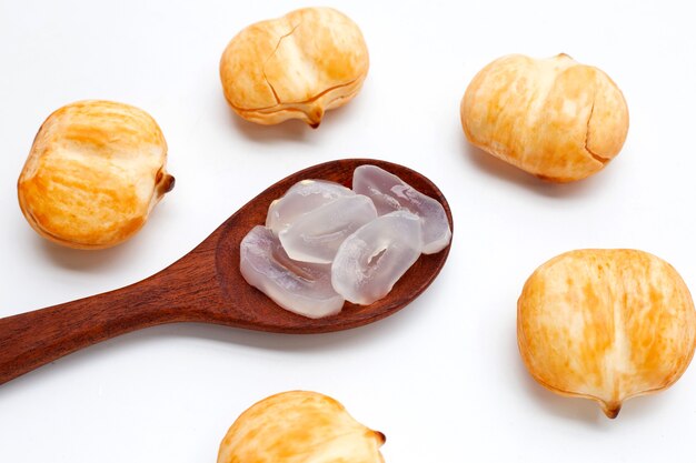 Toddy palm on white background.