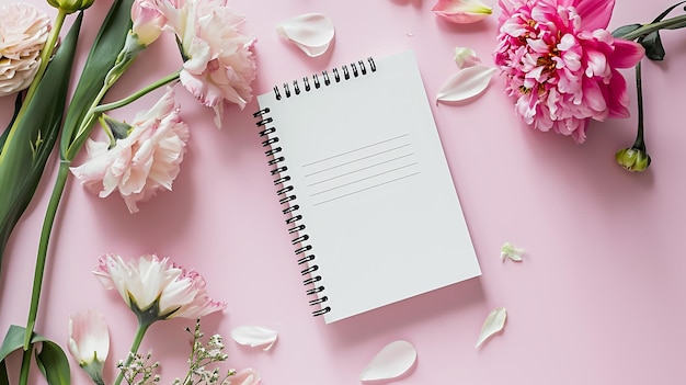 A todo list with flowers